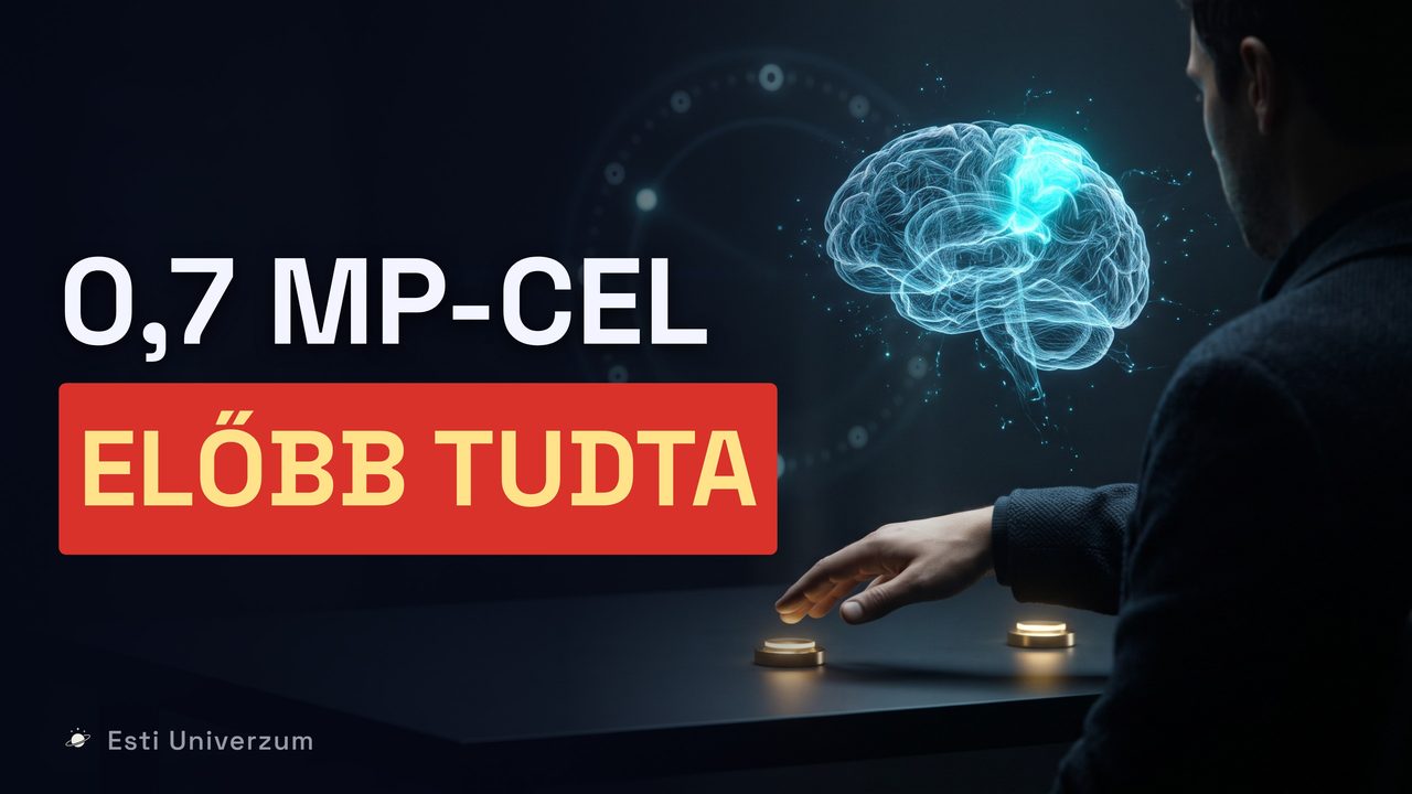 A rész borítóképe: Van szabad akaratod, ha az agyad előbb tudja, mit teszel?